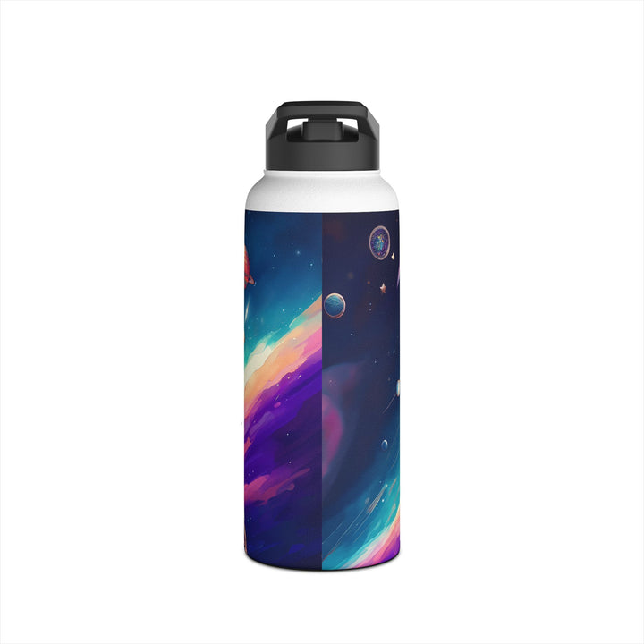 Cosmic Explorer Cat Stainless Steel Water Bottle – Out of This World Hydration