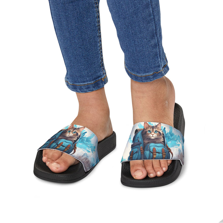 Adventure Backpack Cat Slide Sandals – Playful Comfort for Every Journey