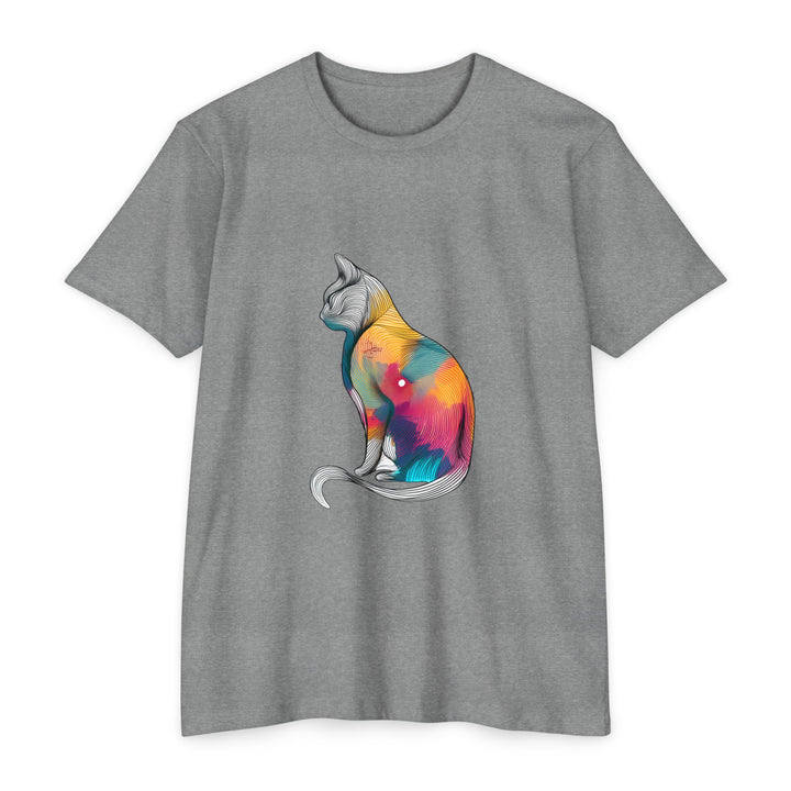 Psychedelic Cat T-Shirt - Hypnotic Feline Art