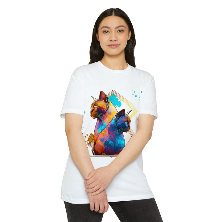 Dual Vision Cat Top - Unisex Graphic Illusion T-Shirt