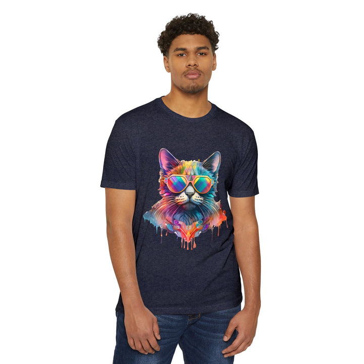 Groovy Beats Cat Top - Unisex DJ Cat T-Shirt