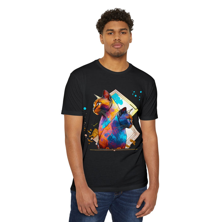 Dual Vision Cat Top - Unisex Graphic Illusion T-Shirt