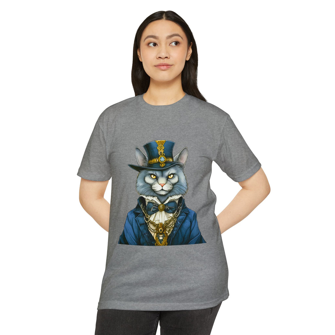 Victorian Gentlecat Top - Unisex Steampunk Cat T-Shirt