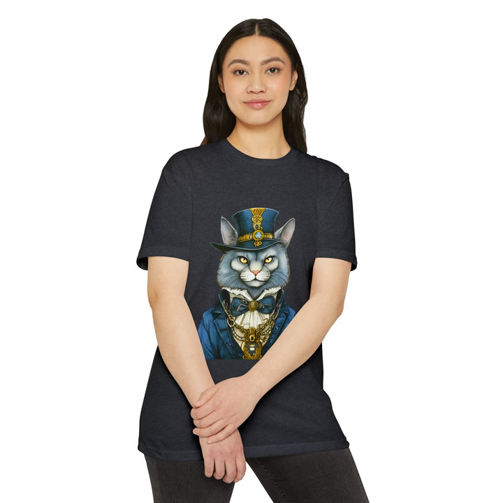 Victorian Gentlecat Top - Unisex Steampunk Cat T-Shirt