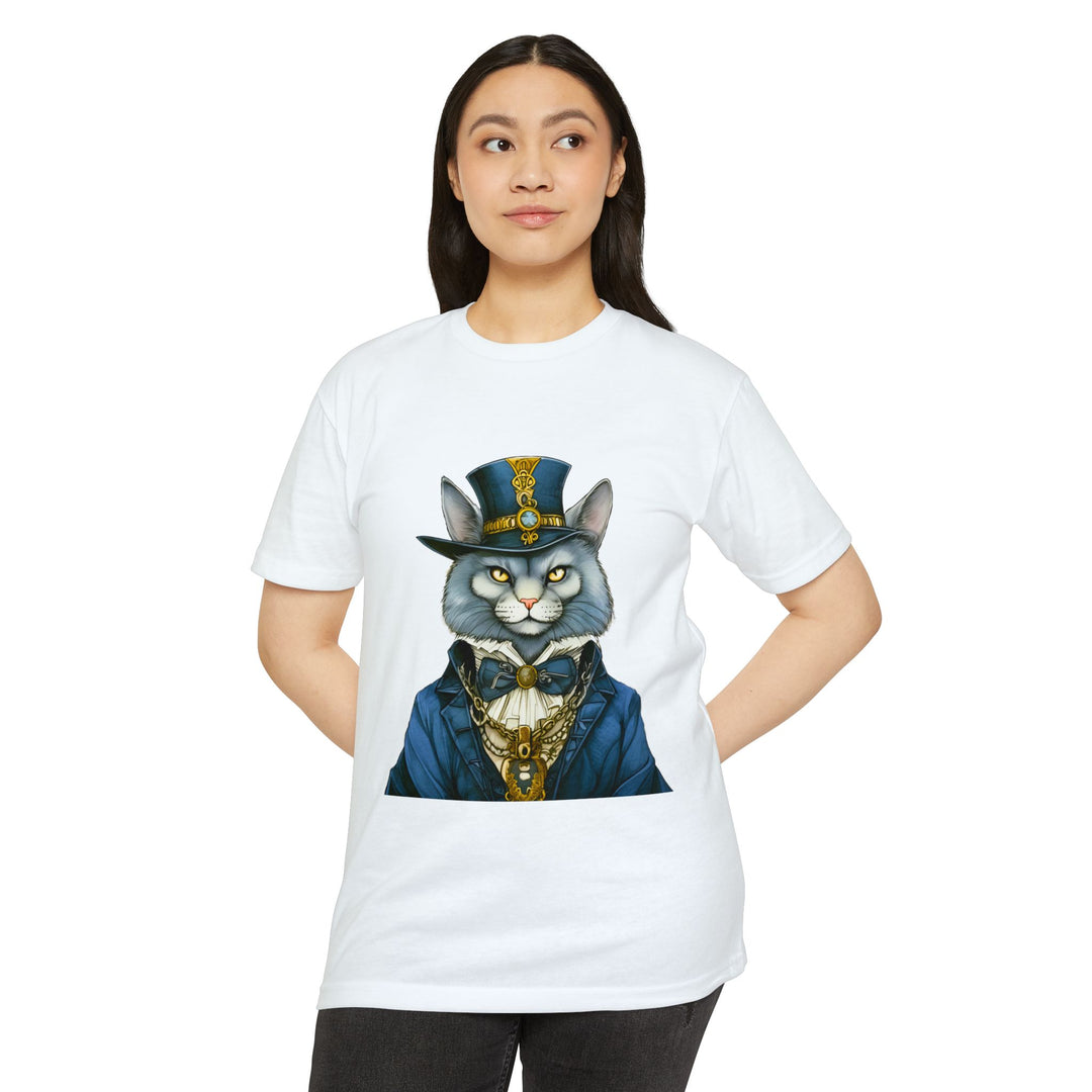 Victorian Gentlecat Top - Unisex Steampunk Cat T-Shirt