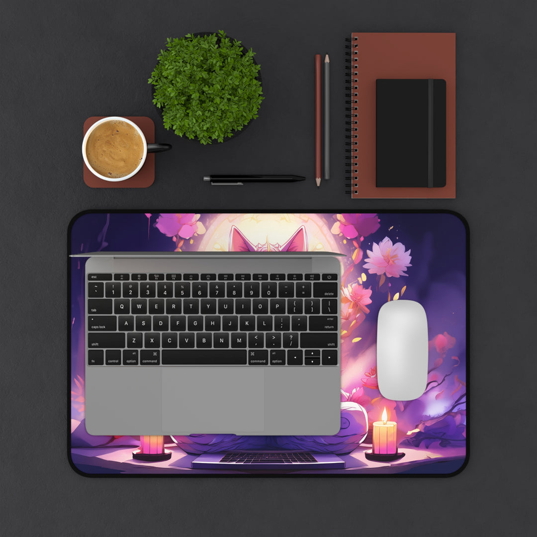 Zen Cat Desk Mat – Find Your Inner Calm in Every Workspace