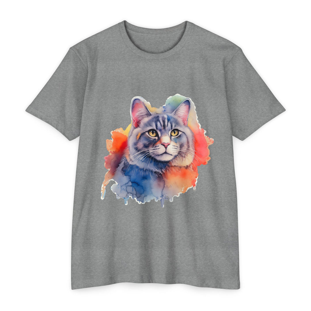 Watercolor Majesty Shirt - Artistic Cat Portrait