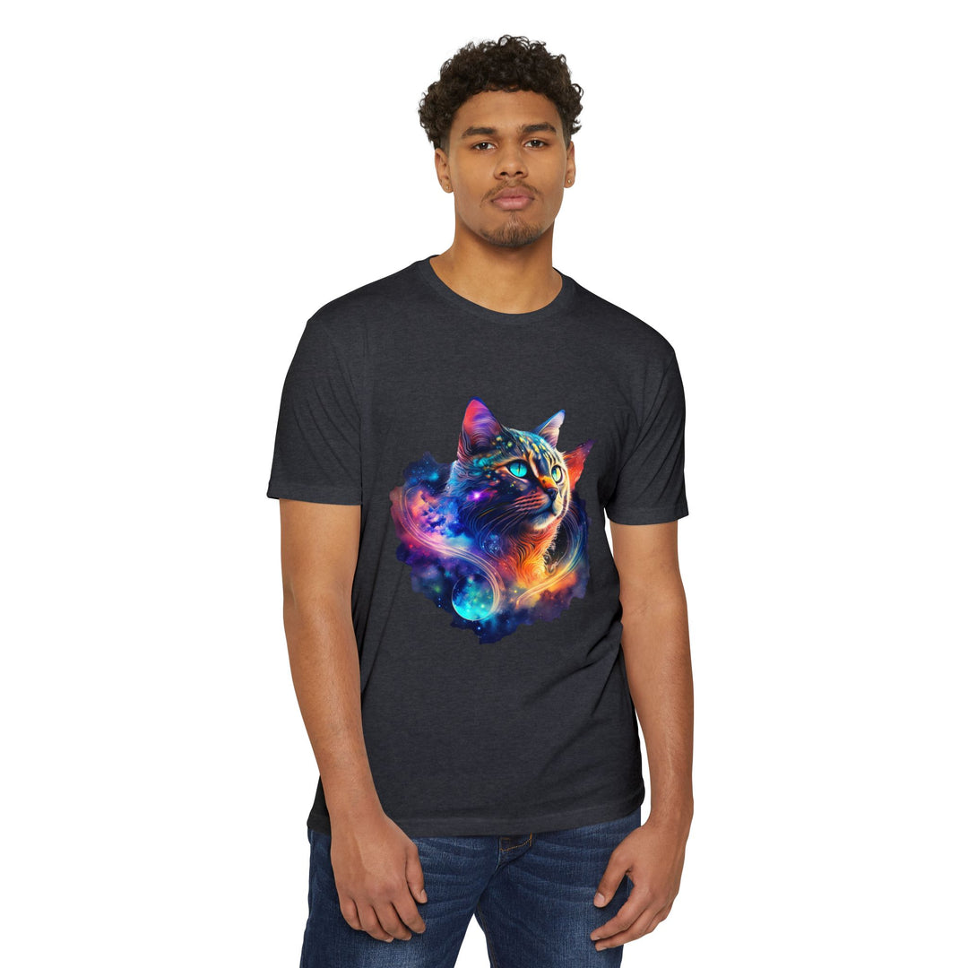 Galactic Cat Shirt - Cosmic Feline Art Design