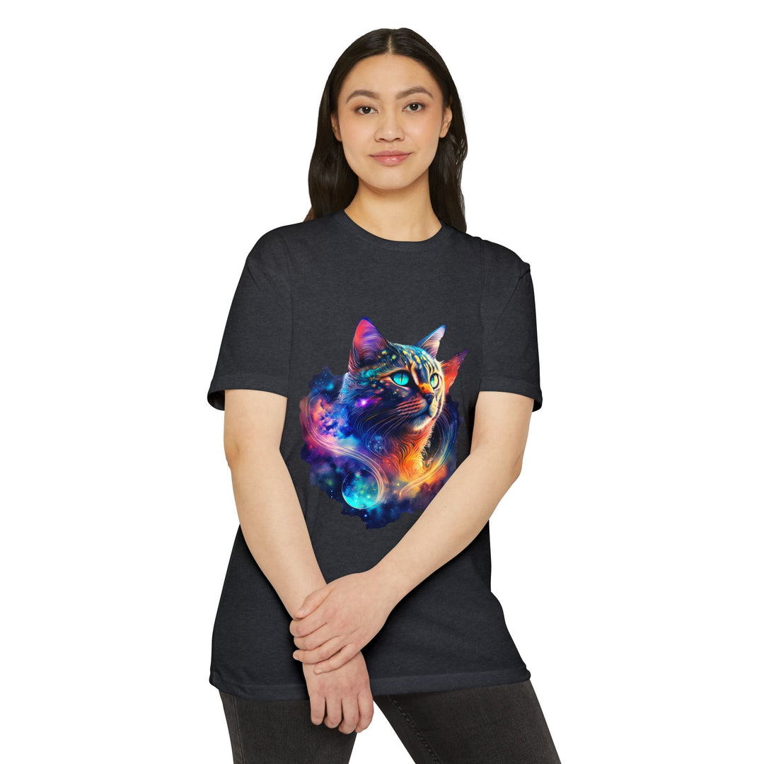 Galactic Cat Shirt - Cosmic Feline Art Design