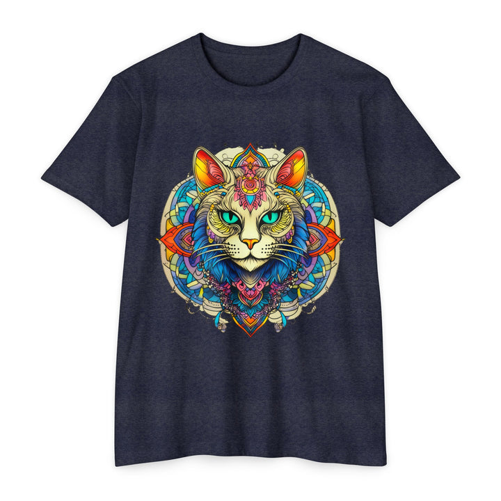 Mystic Mandala Cat Top - Unisex Spiritual Art T-Shirt