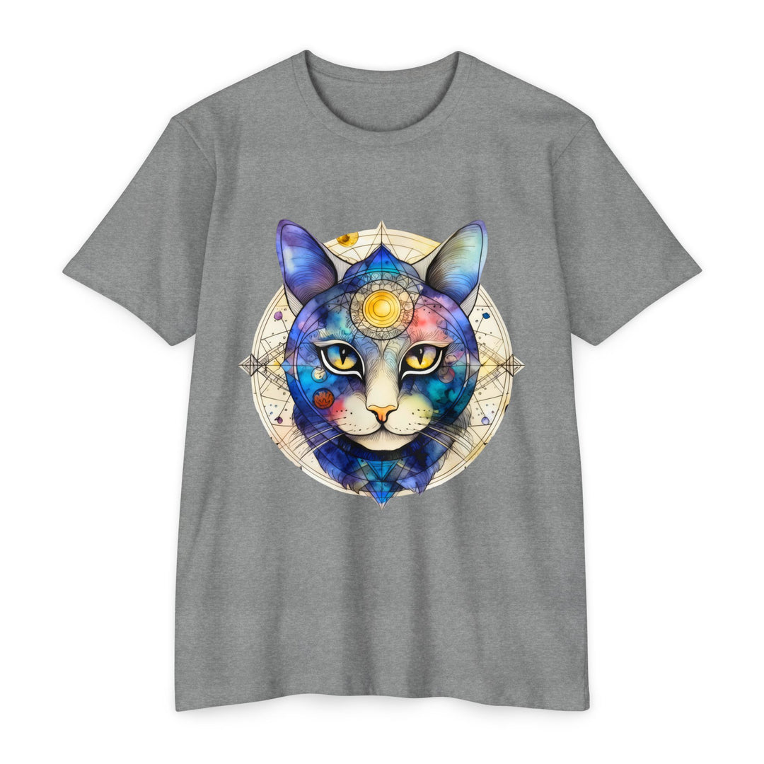 Cosmic Cat Universe Top - Galactic Feline Artistry