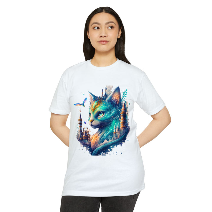 Enchanted Forest Feline Top - Unisex Fantasy Art T-Shirt