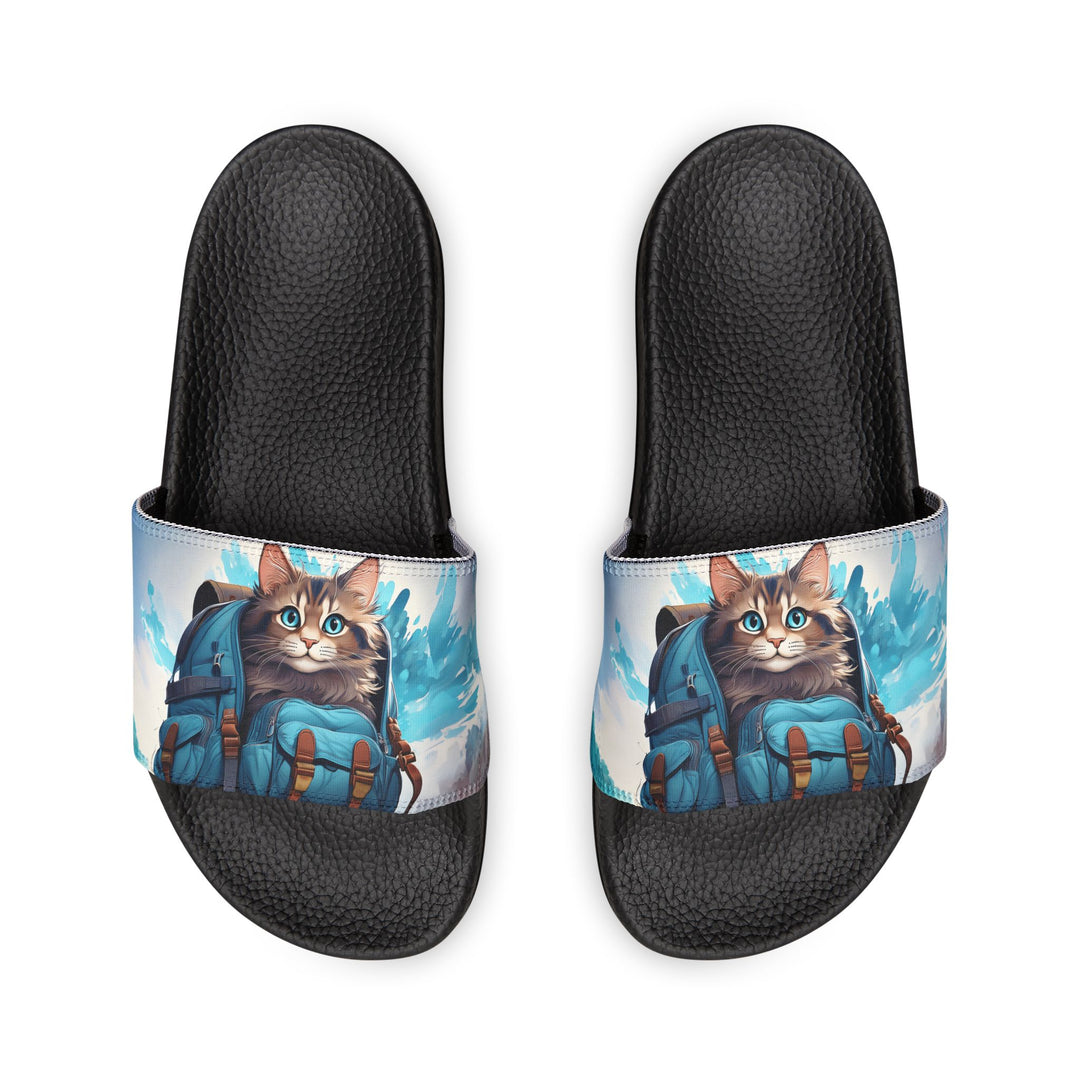 Adventure Backpack Cat Slide Sandals – Playful Comfort for Every Journey