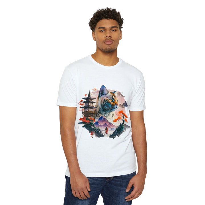 Samurai Spirit Cat Top - Unisex Traditional Art T-Shirt