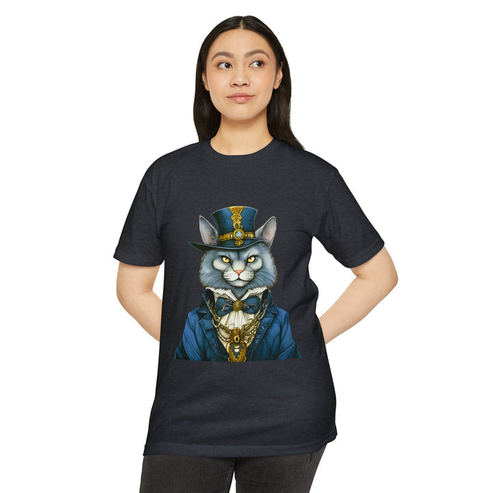 Victorian Gentlecat Top - Unisex Steampunk Cat T-Shirt