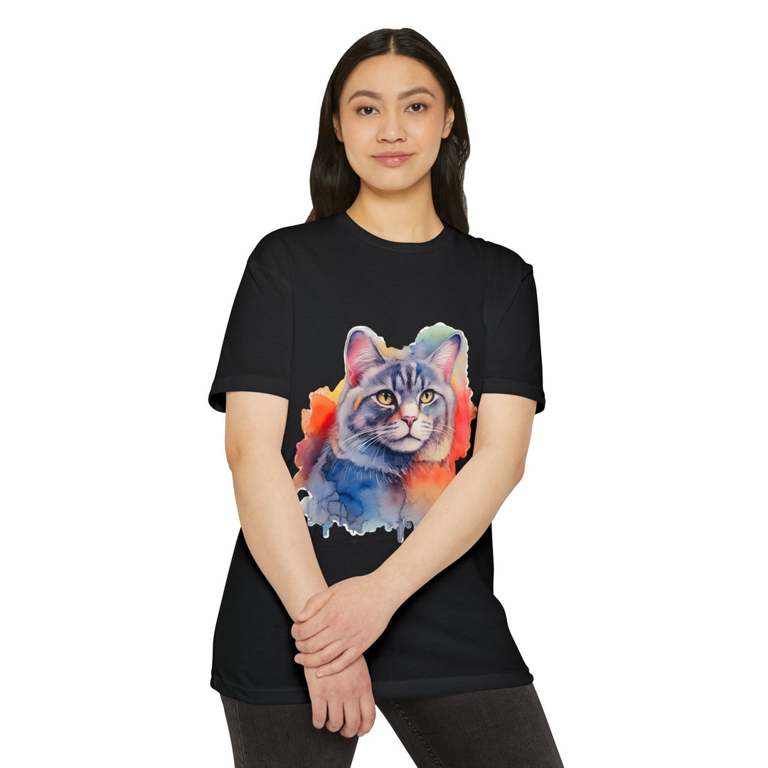 Watercolor Majesty Shirt - Artistic Cat Portrait