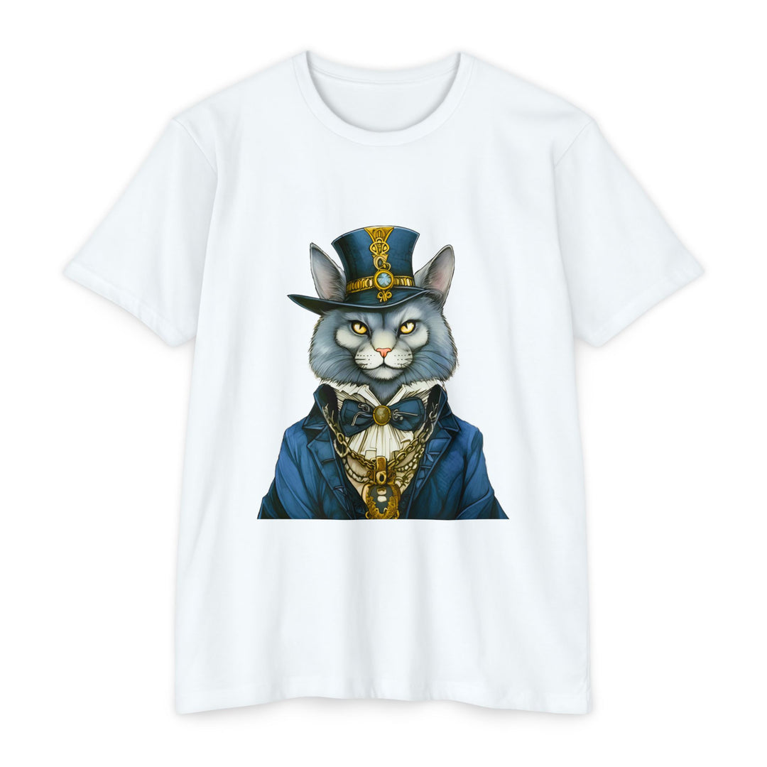 Victorian Gentlecat Top - Unisex Steampunk Cat T-Shirt