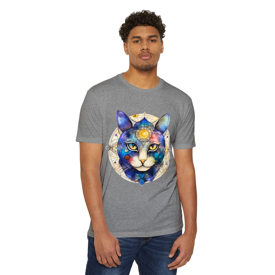 Cosmic Cat Universe Top - Galactic Feline Artistry