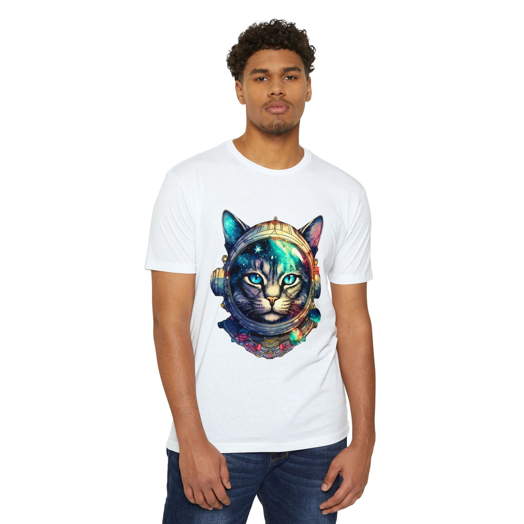 Galactic Explorer Cat Top - Unisex Cosmic Adventure T-Shirt