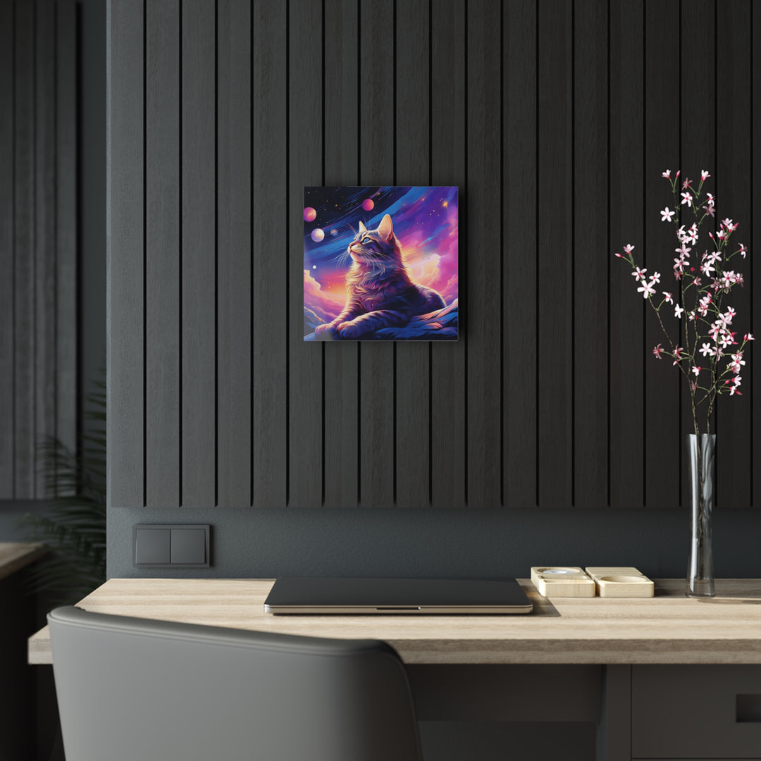 Celestial Feline – Acrylic Print