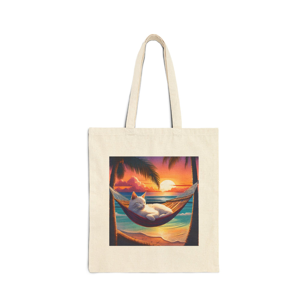 Serene Sunset Cat Hammock Tote Bag – Bring Bliss to Every Day