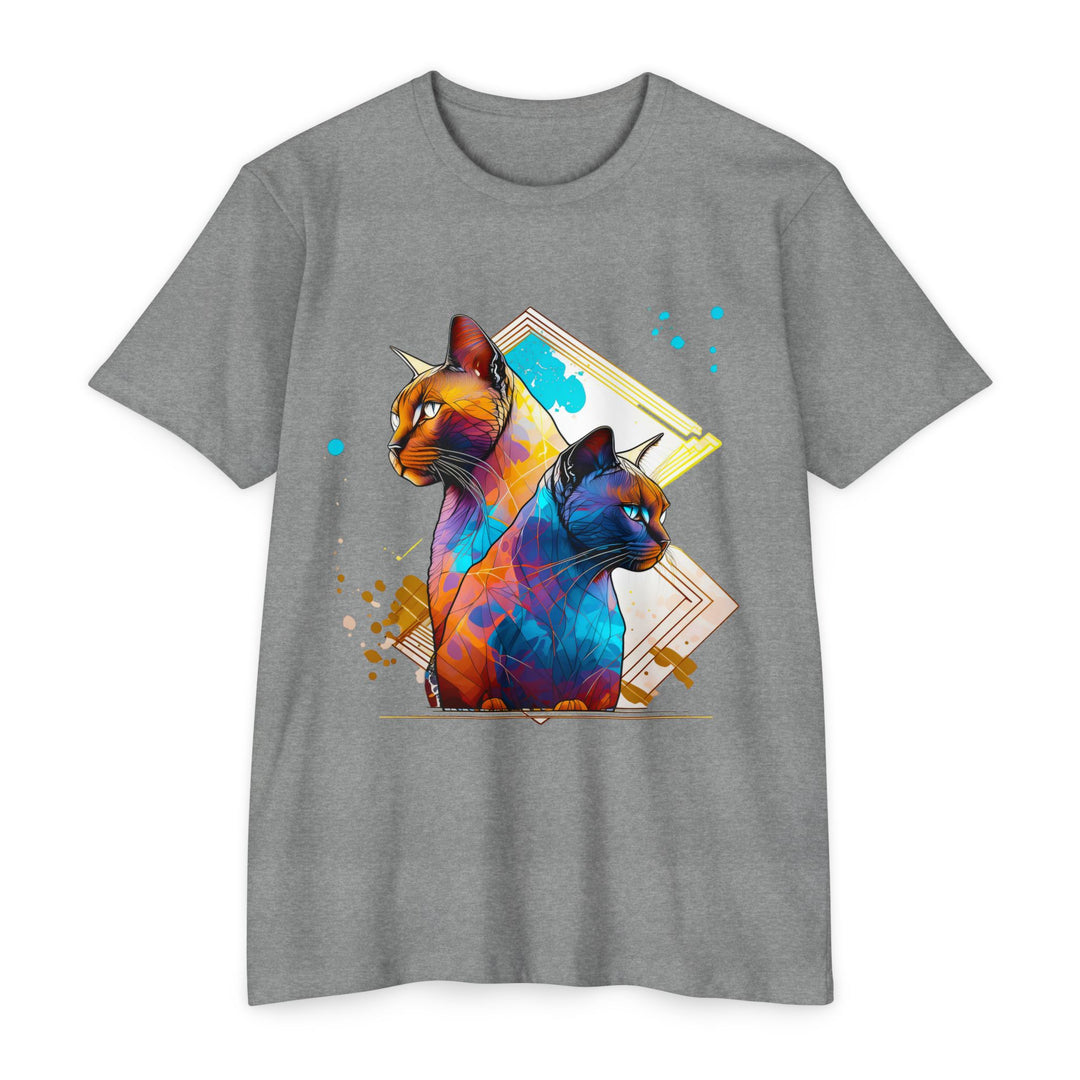 Dual Vision Cat Top - Unisex Graphic Illusion T-Shirt