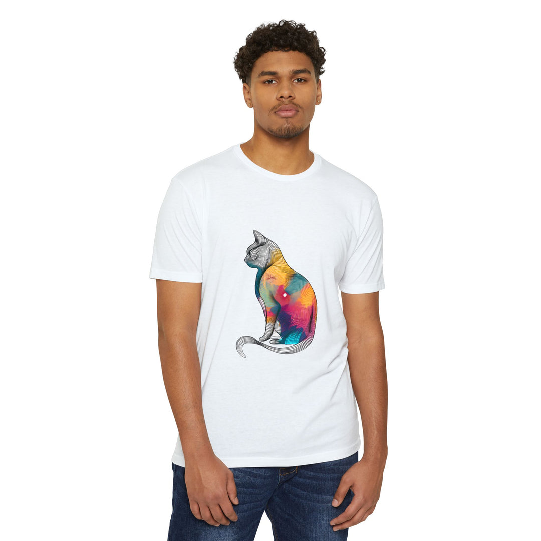 Psychedelic Cat T-Shirt - Hypnotic Feline Art