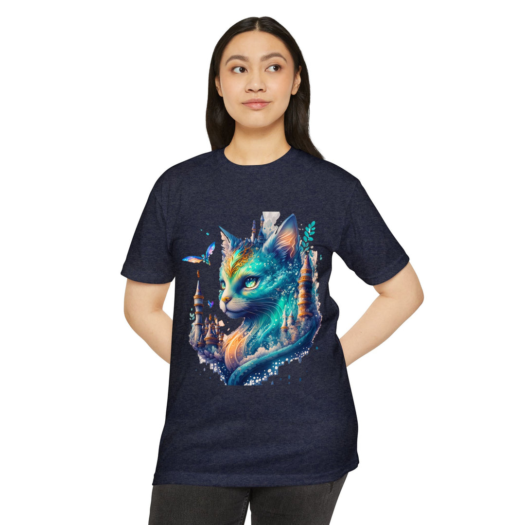 Enchanted Forest Feline Top - Unisex Fantasy Art T-Shirt