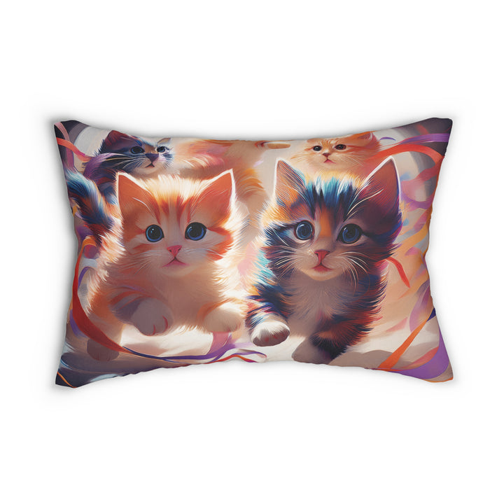 Bundle of Joy Kittens Lumbar Pillow – Cuteness and Comfort in One Adorable Design