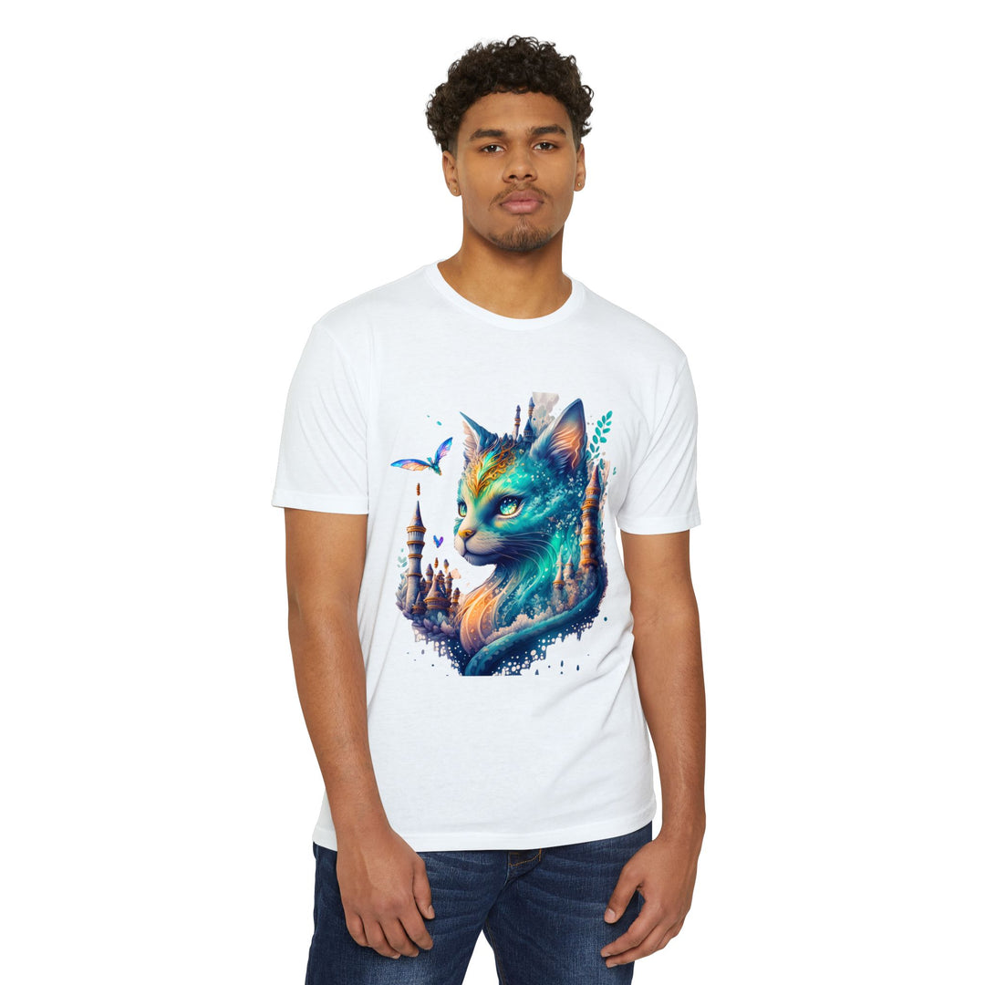 Enchanted Forest Feline Top - Unisex Fantasy Art T-Shirt