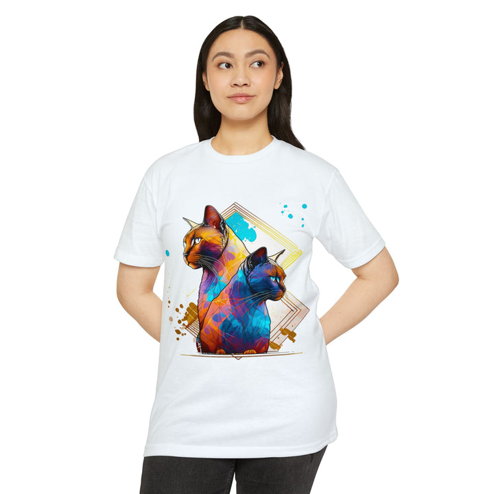 Dual Vision Cat Top - Unisex Graphic Illusion T-Shirt