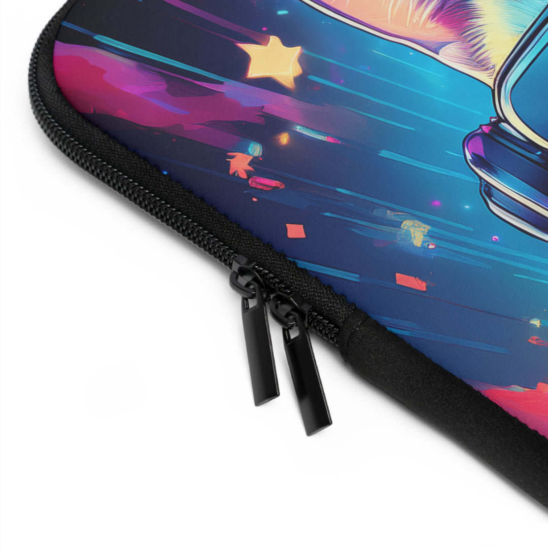 Cosmic Cool: VR Cat Laptop Sleeve