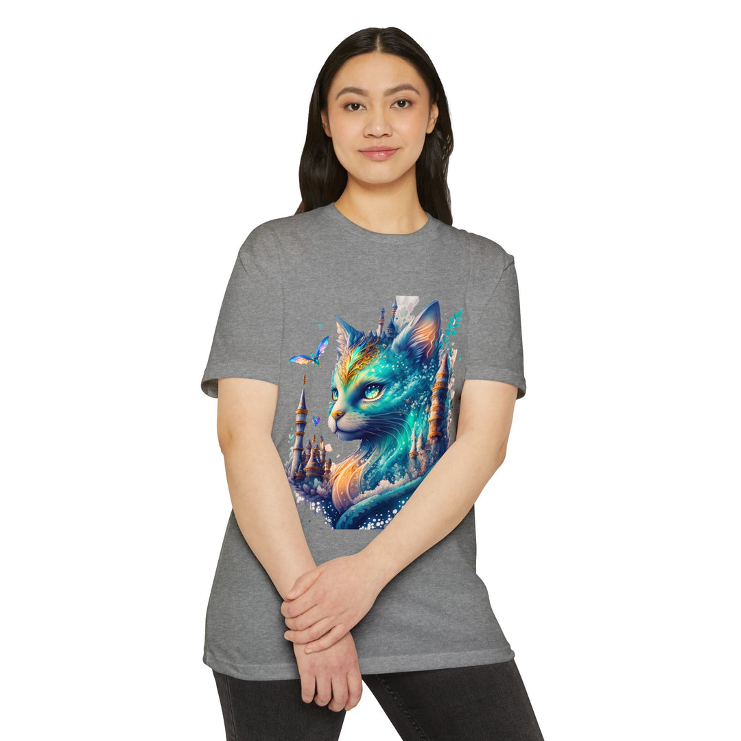 Enchanted Forest Feline Top - Unisex Fantasy Art T-Shirt