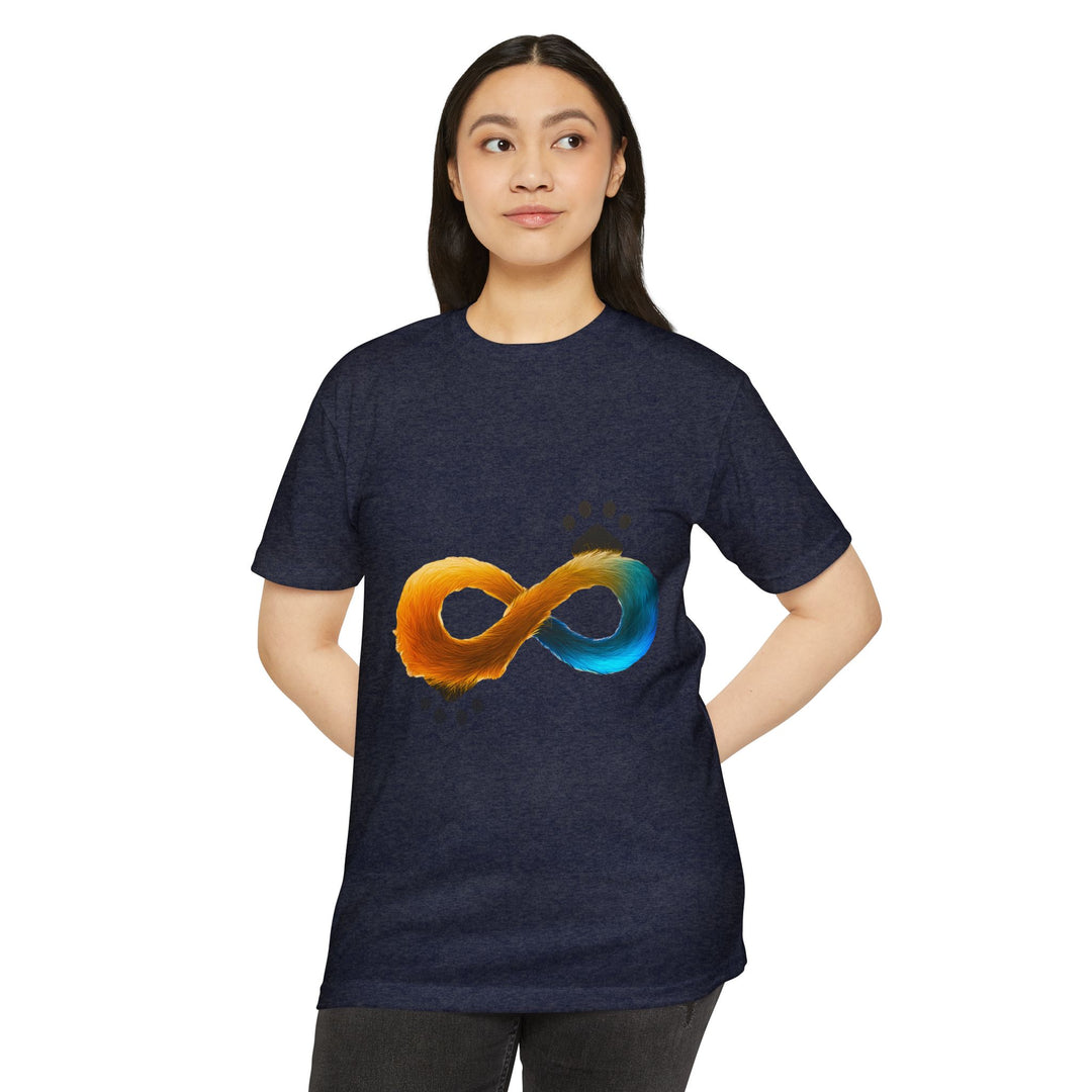 Eternal Whiskers Infinity Top - Unisex Minimalist Cat T-Shirt