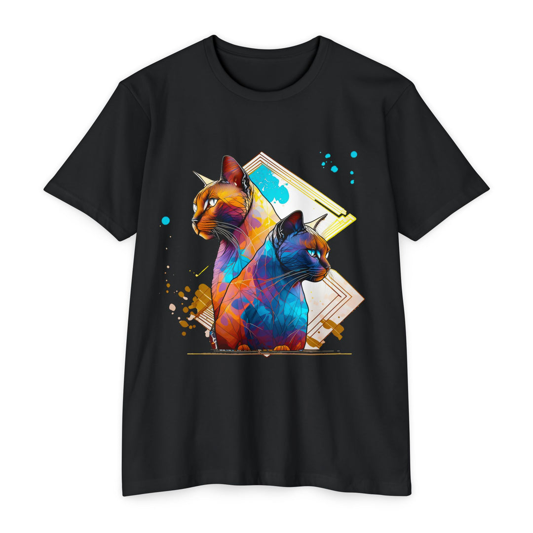 Dual Vision Cat Top - Unisex Graphic Illusion T-Shirt