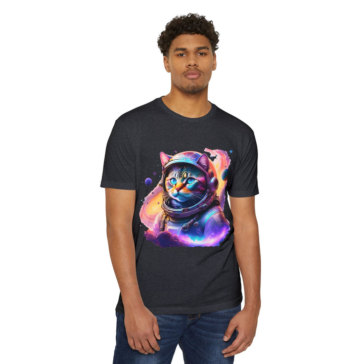 Galactic Explorer Cat Top - Unisex Astronaut Cat T-Shirt