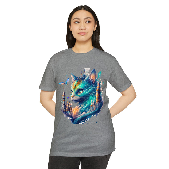 Enchanted Forest Feline Top - Unisex Fantasy Art T-Shirt