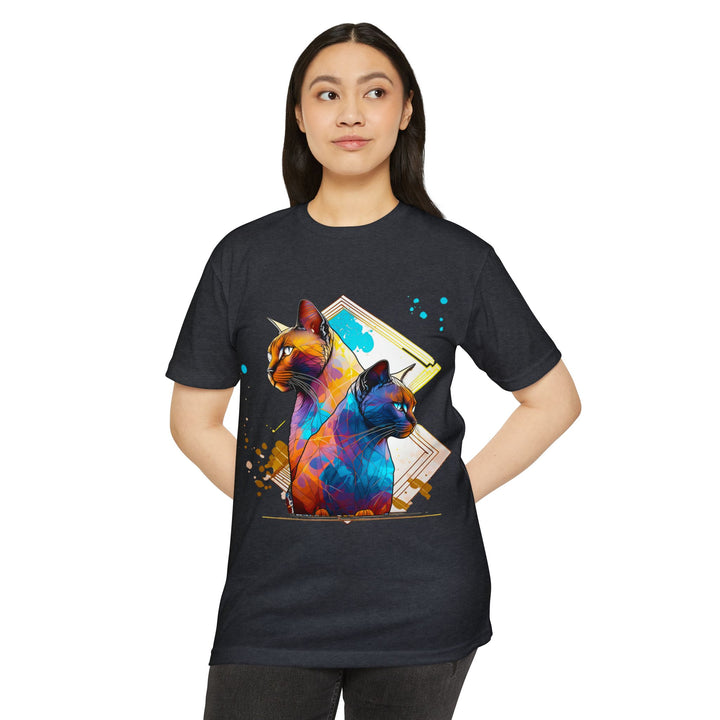 Dual Vision Cat Top - Unisex Graphic Illusion T-Shirt