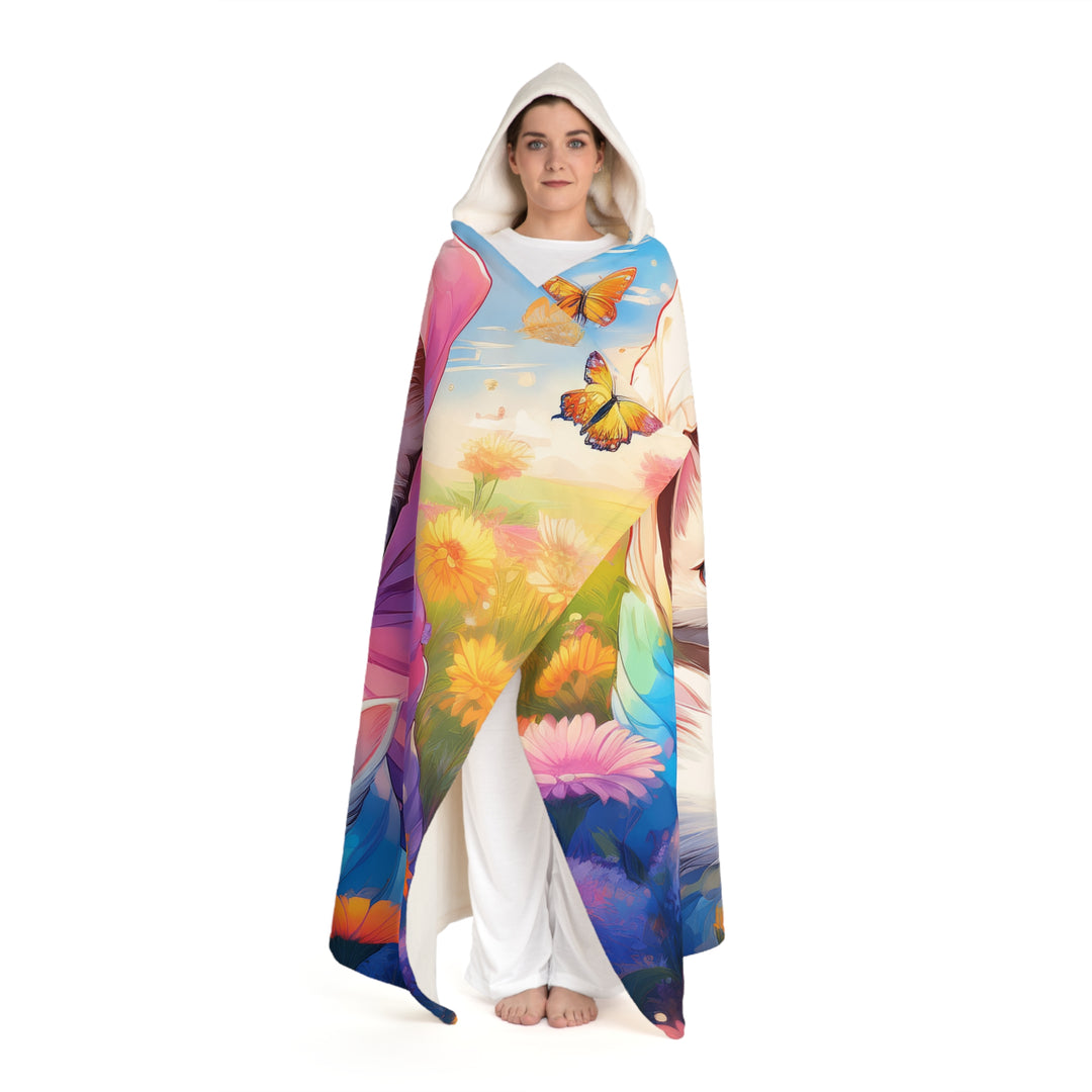 Bundle of Joy Hooded Sherpa Fleece Blanket