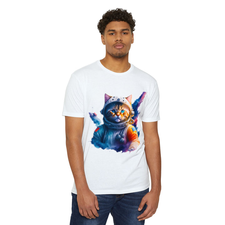 Cosmic Catstronaut Top - Unisex Space Odyssey T-Shirt