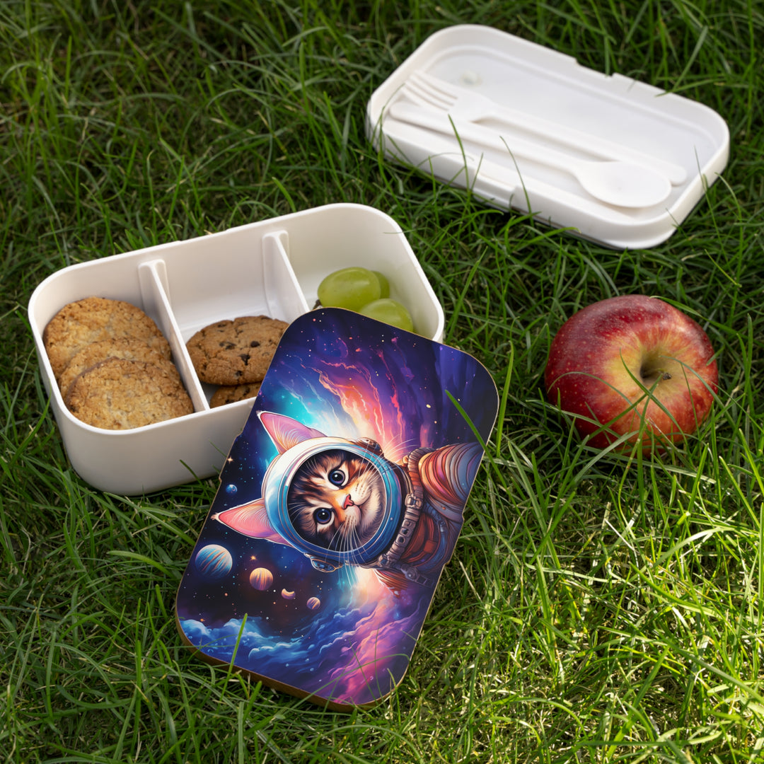 Bento Lunchbox with Space Cat Design – Stylish & Eco-Friendly Food Storage