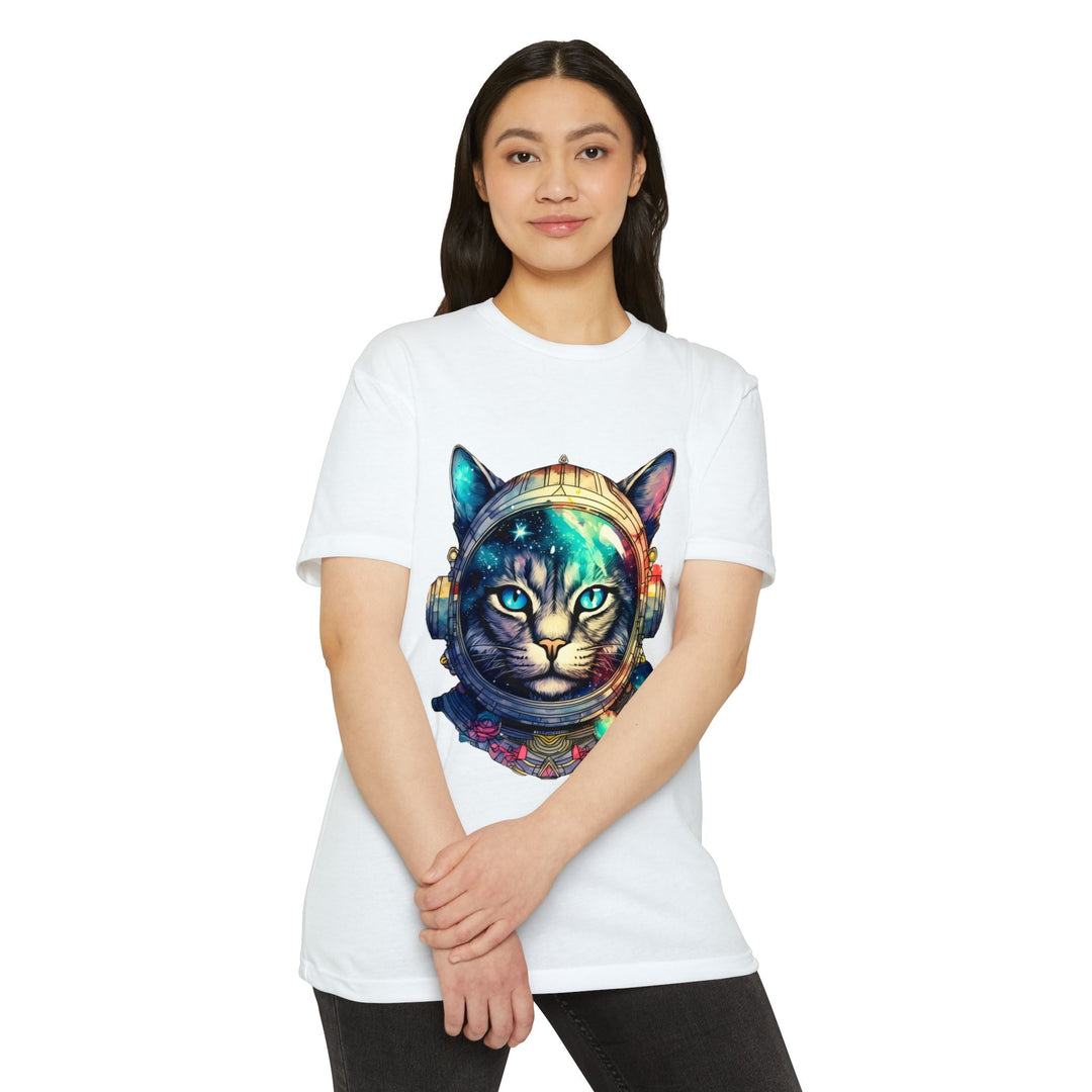 Galactic Explorer Cat Top - Unisex Cosmic Adventure T-Shirt