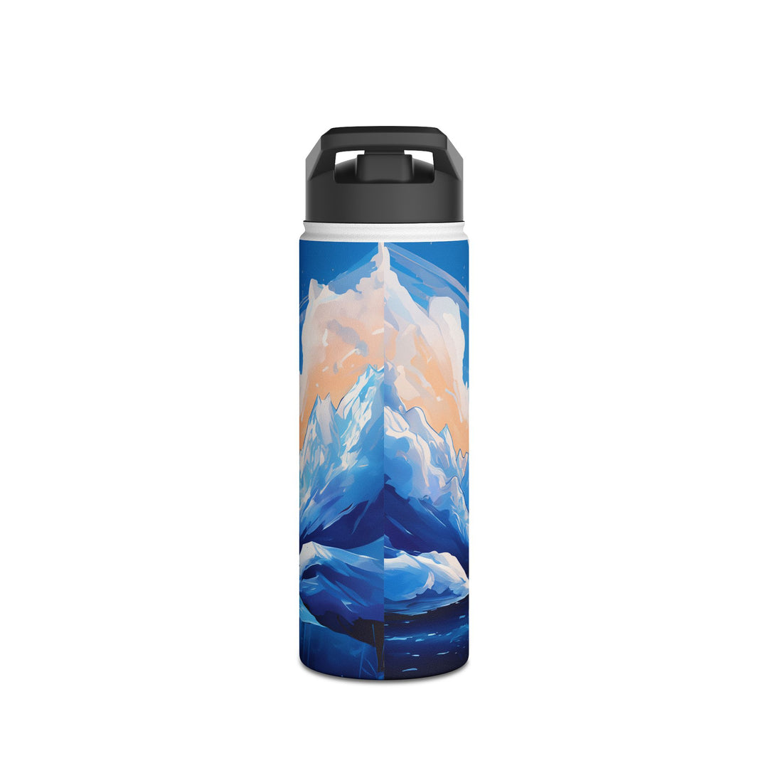 Majestic Mountain Cat Stainless Steel Water Bottle – Hydration for Every Adventure