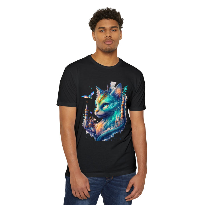 Enchanted Forest Feline Top - Unisex Fantasy Art T-Shirt