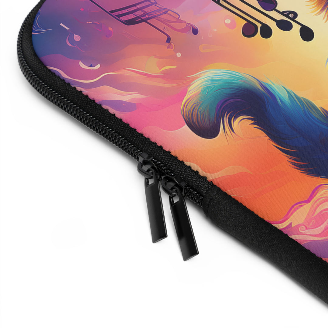 Feline Composer: Musical Inspiration Laptop Sleeve