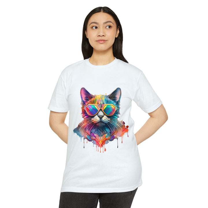 Groovy Beats Cat Top - Unisex DJ Cat T-Shirt