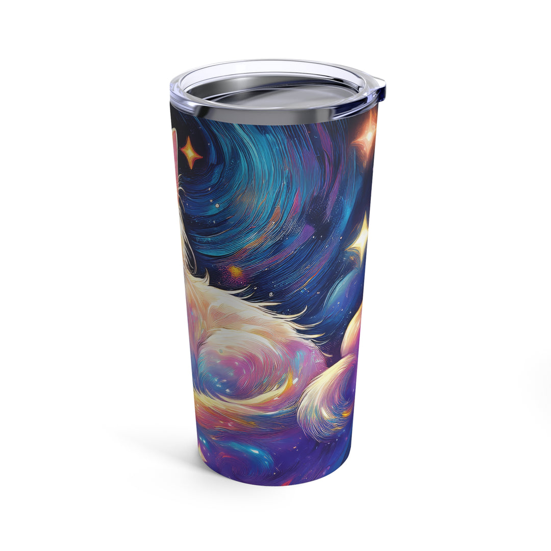 Celestial Cat Stainless Steel Tumbler – Sip Among the Stars