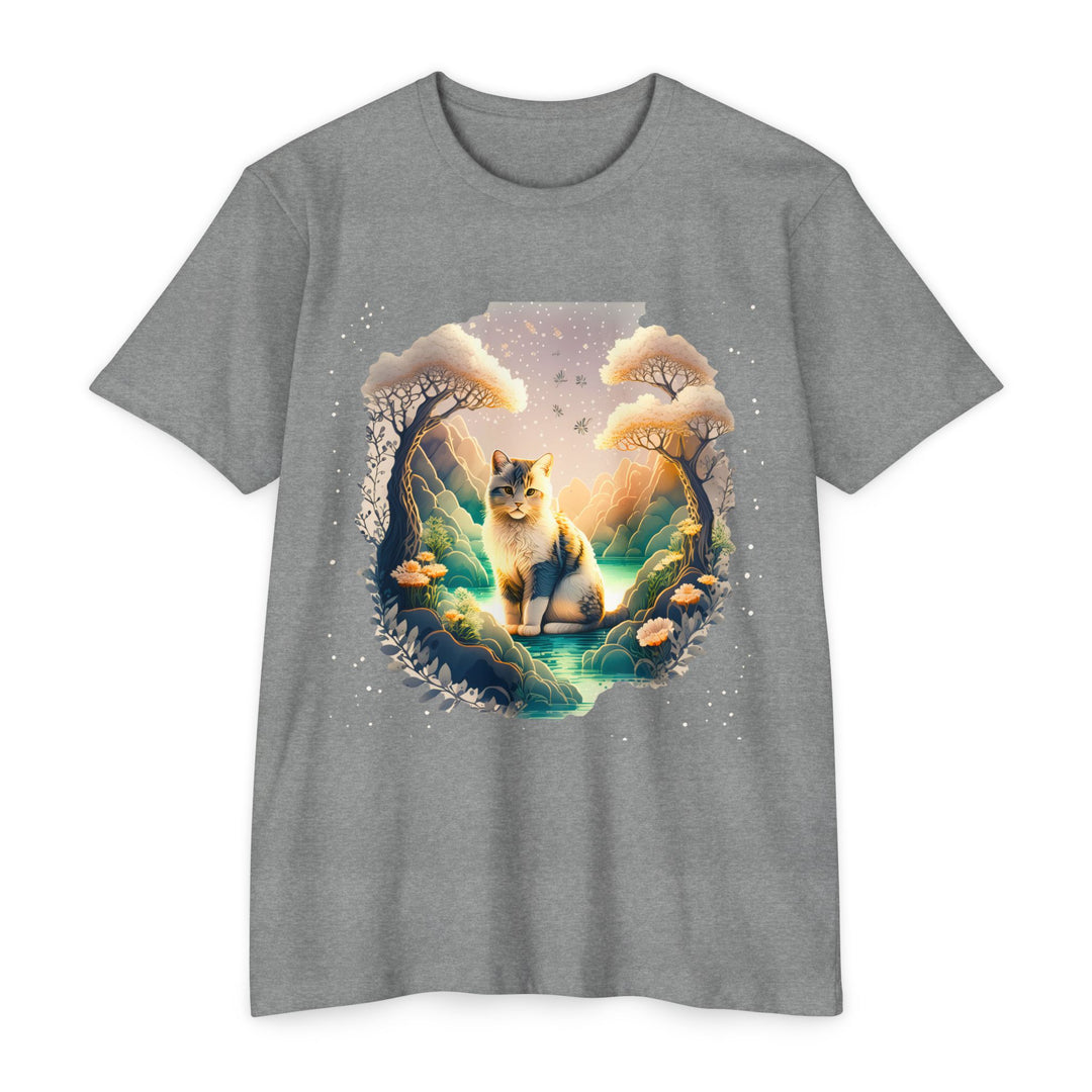 Mystic Grove Cat Top - Unisex Enchanted Forest T-Shirt