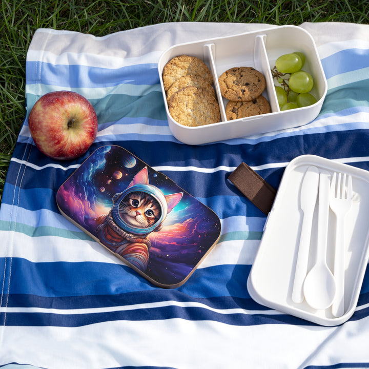 Bento Lunchbox with Space Cat Design – Stylish & Eco-Friendly Food Storage