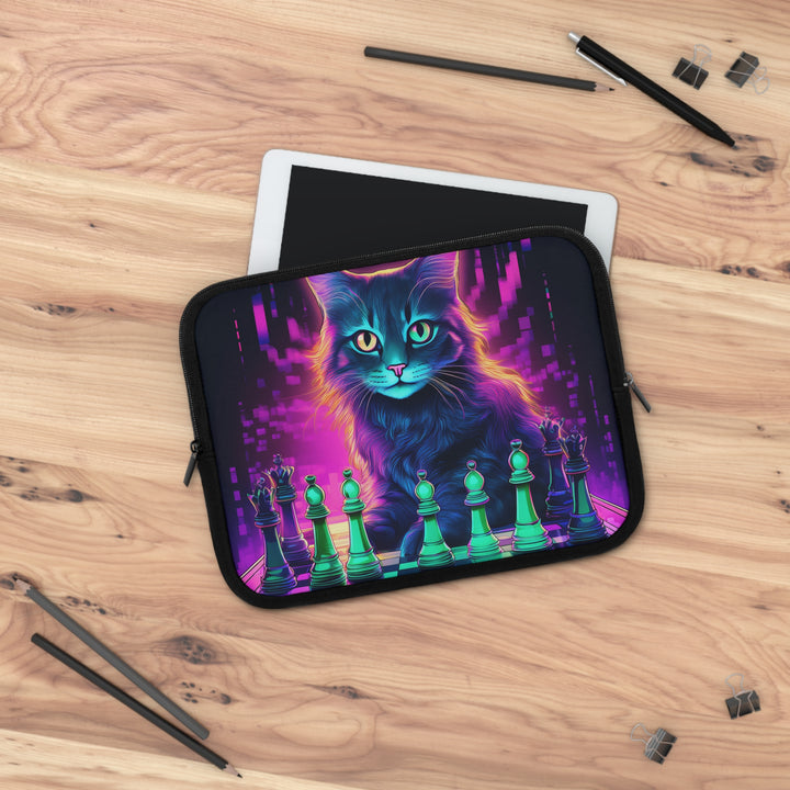 Strategic Whiskers: The Ultimate Laptop Sleeve for Chess Masters